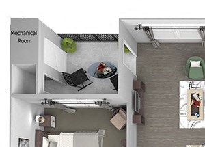 Hills of Valencia Apartments - B2 - 2 bedrooms and 2 bath - 3D Hills of Valencia Apartments - B2 - 2 bedrooms and 2 bath - 3D